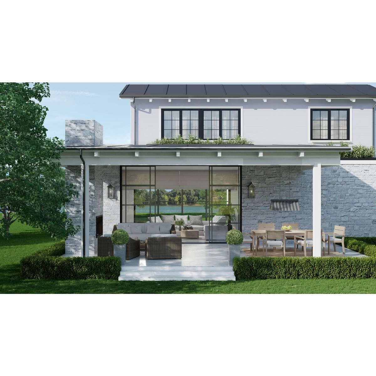 Point Dume - Edgecliff 3-Light Outdoor Pendant