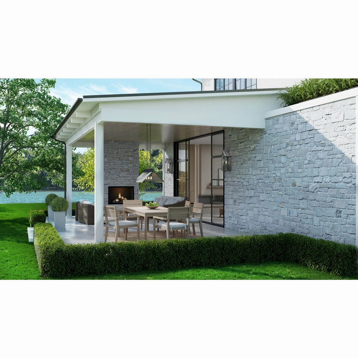 Point Dume - Edgecliff 3-Light Outdoor Pendant
