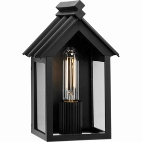 Point Dume-Dunemere One Light Outdoor Wall Lantern Matte BlackOutdoor wall sconces with motion sensor