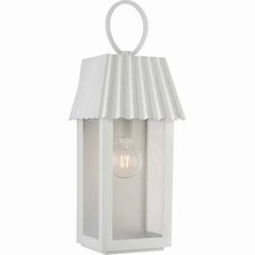 Point Dume-Hook Pond One Light Outdoor Wall Lantern Shelter WhiteOutdoor wall sconces with motion sensor