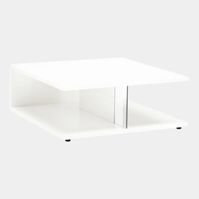 Polar - 106cm Coffee Table In White High Glossoutdoor coffee table for patio or lounge