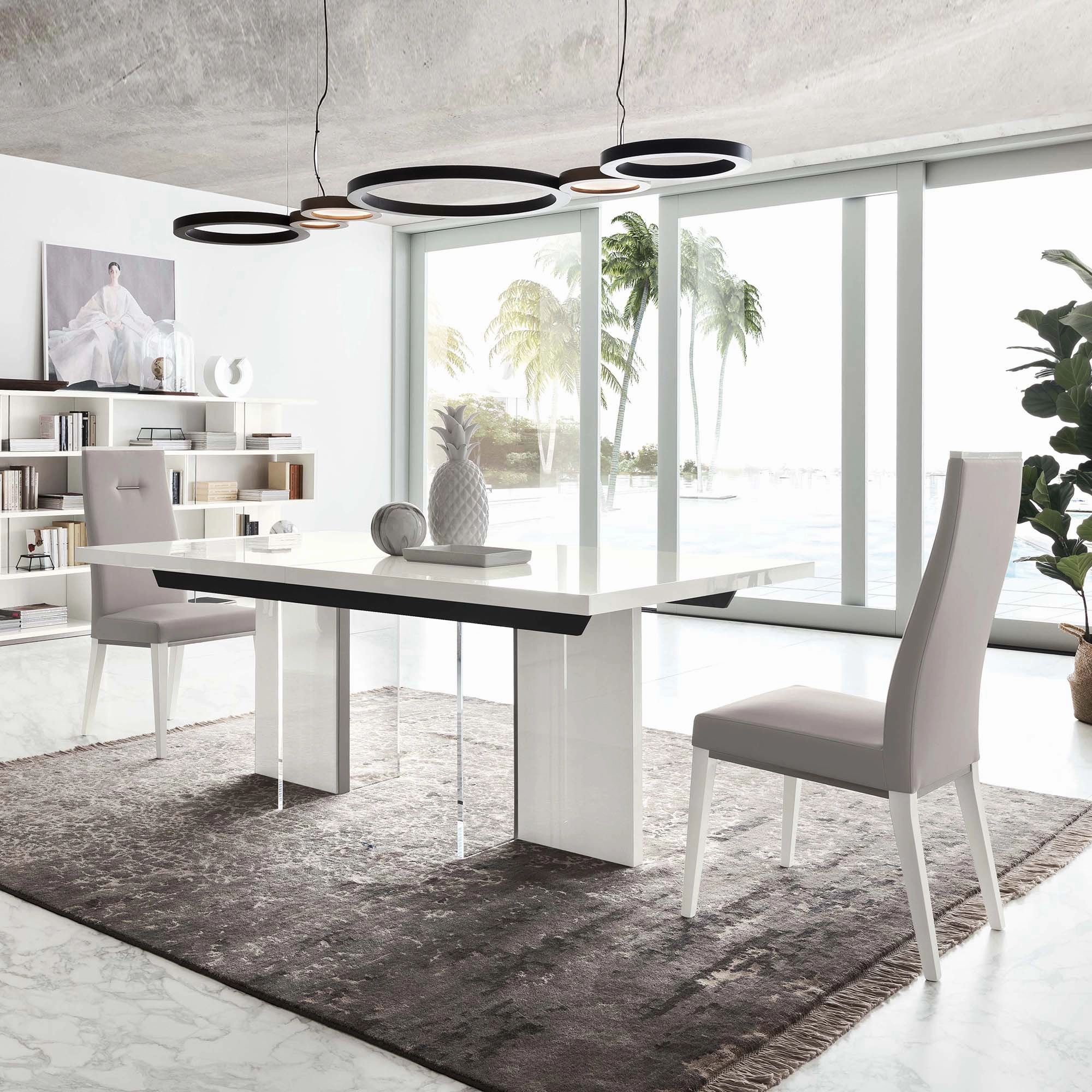 Polar - 126cm Coffee Table In White High Gloss