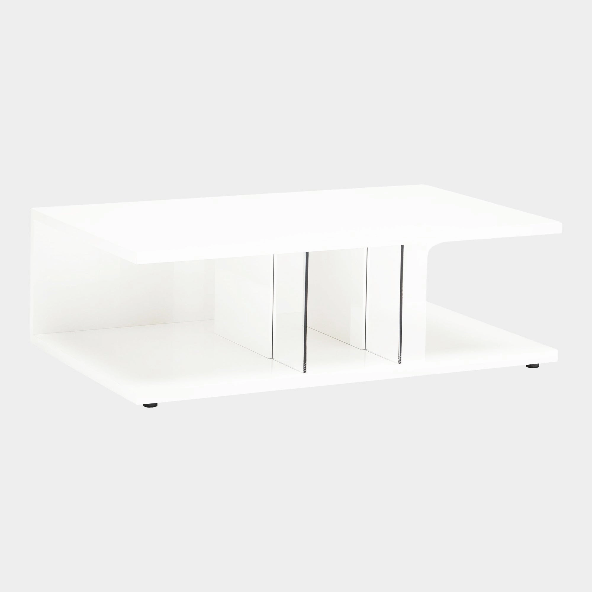 Polar - 126cm Coffee Table In White High Glossoutdoor coffee table for patio or lounge