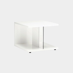 Polar - Side Table In White High Glossoutdoor side table for patio furniture