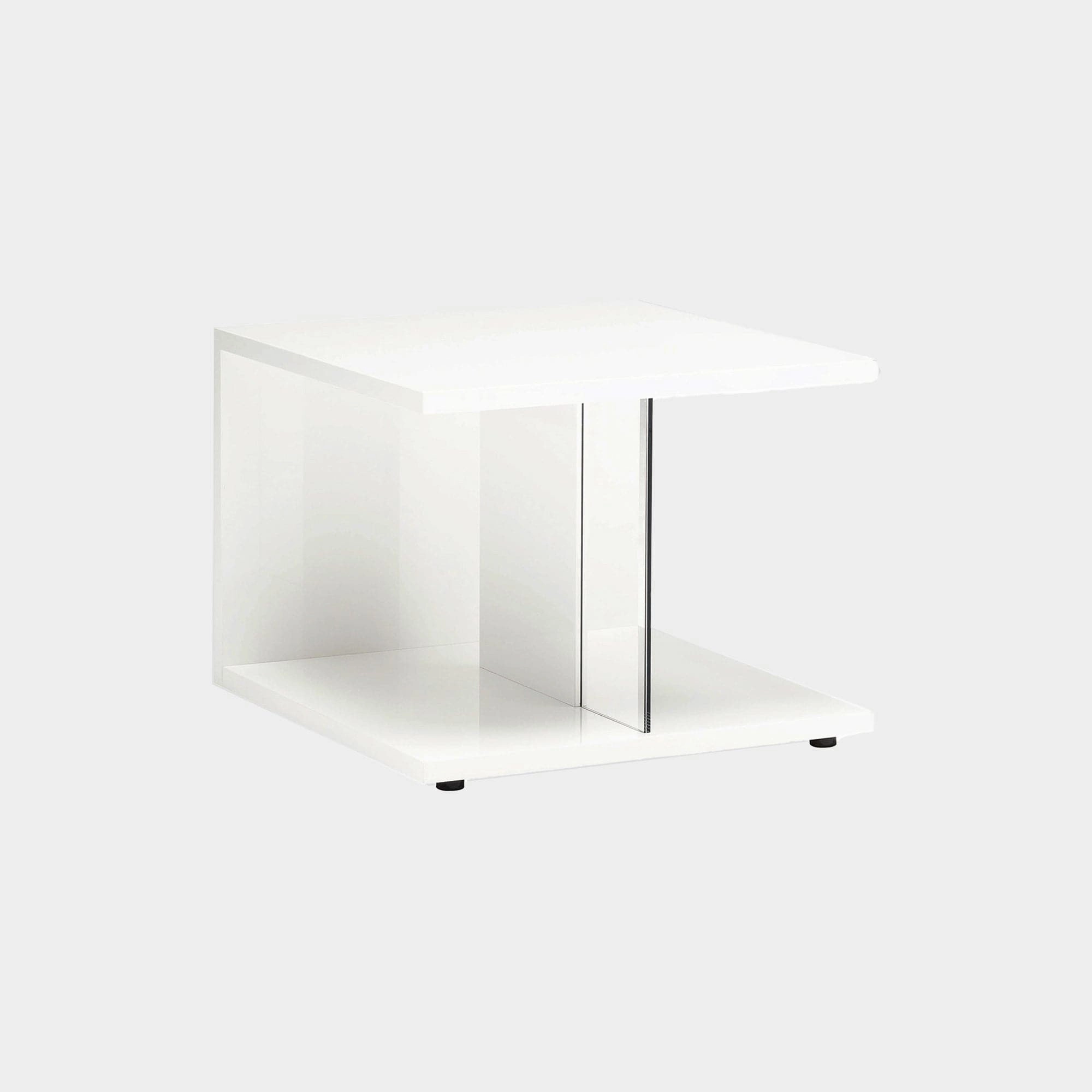 Polar - Side Table In White High Glossoutdoor side table for patio furniture