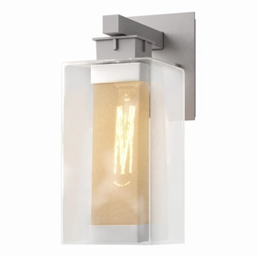 Polaris One Light Outdoor Wall Sconce Coastal Burnished SteelOutdoor wall sconces with motion sensor