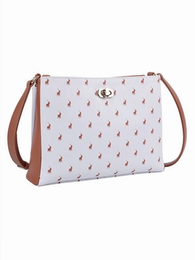 Polo New Iconic Multi Compartment Sling | White Perfect Gift Offer Trending Deals Today