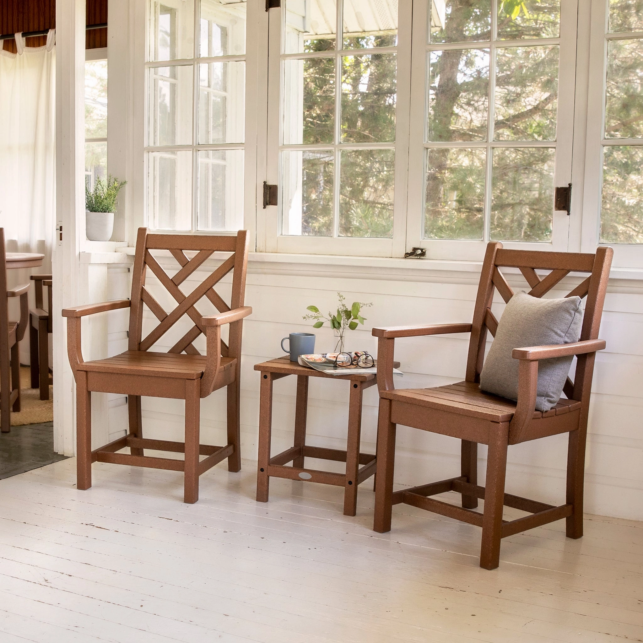POLYWOOD Chippendale Outdoor Dining Arm Chair