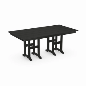 POLYWOOD Farmhouse 37" x 72" Dining Tableoutdoor dining table for 4-6 people