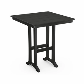 POLYWOOD Farmhouse Trestle 37" Bar Tableoutdoor table for balcony or garden