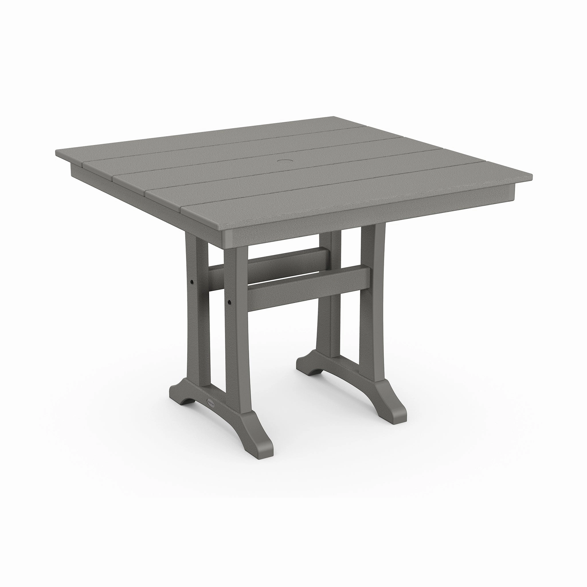 POLYWOOD Farmhouse Trestle 37" Dining Tableoutdoor dining table for 4-6 people