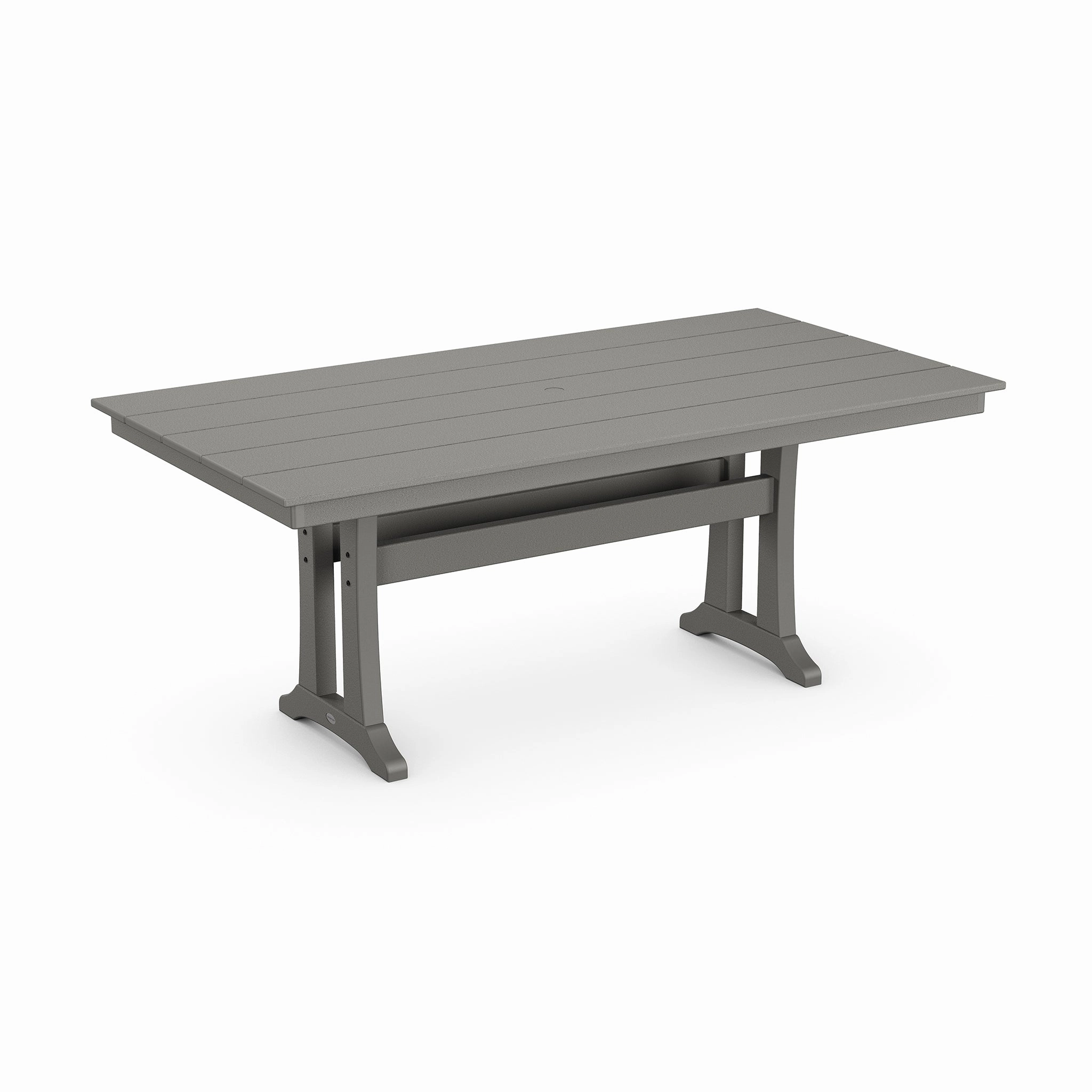 POLYWOOD Farmhouse Trestle 37" x 72" Dining Tableoutdoor dining table for 4-6 people