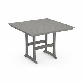 POLYWOOD Farmhouse Trestle 59" Bar Tableoutdoor table for balcony or garden