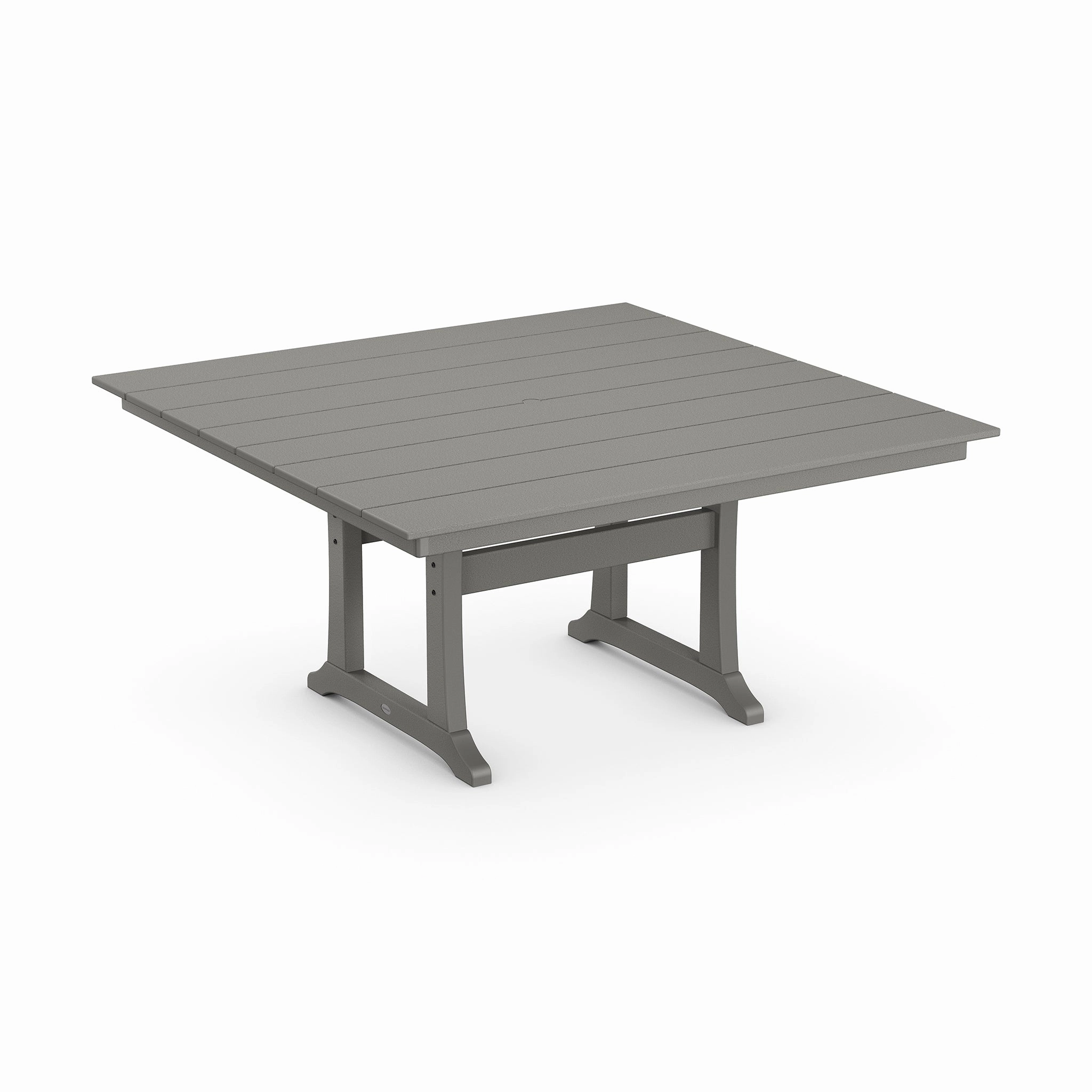 POLYWOOD Farmhouse Trestle 59" Dining Tableoutdoor dining table for 4-6 people