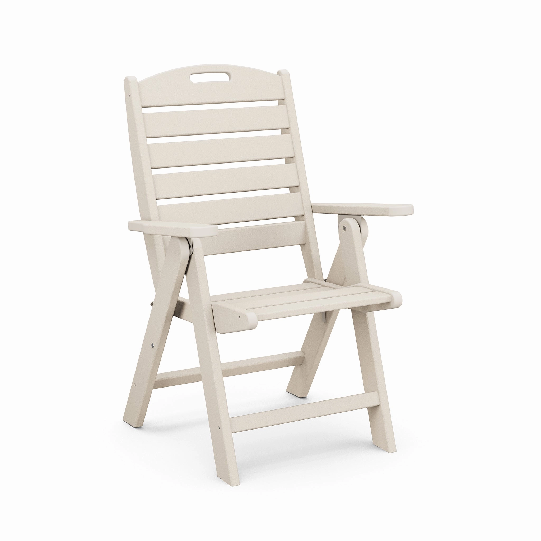 POLYWOOD Nautical Highback Folding Dining Chair