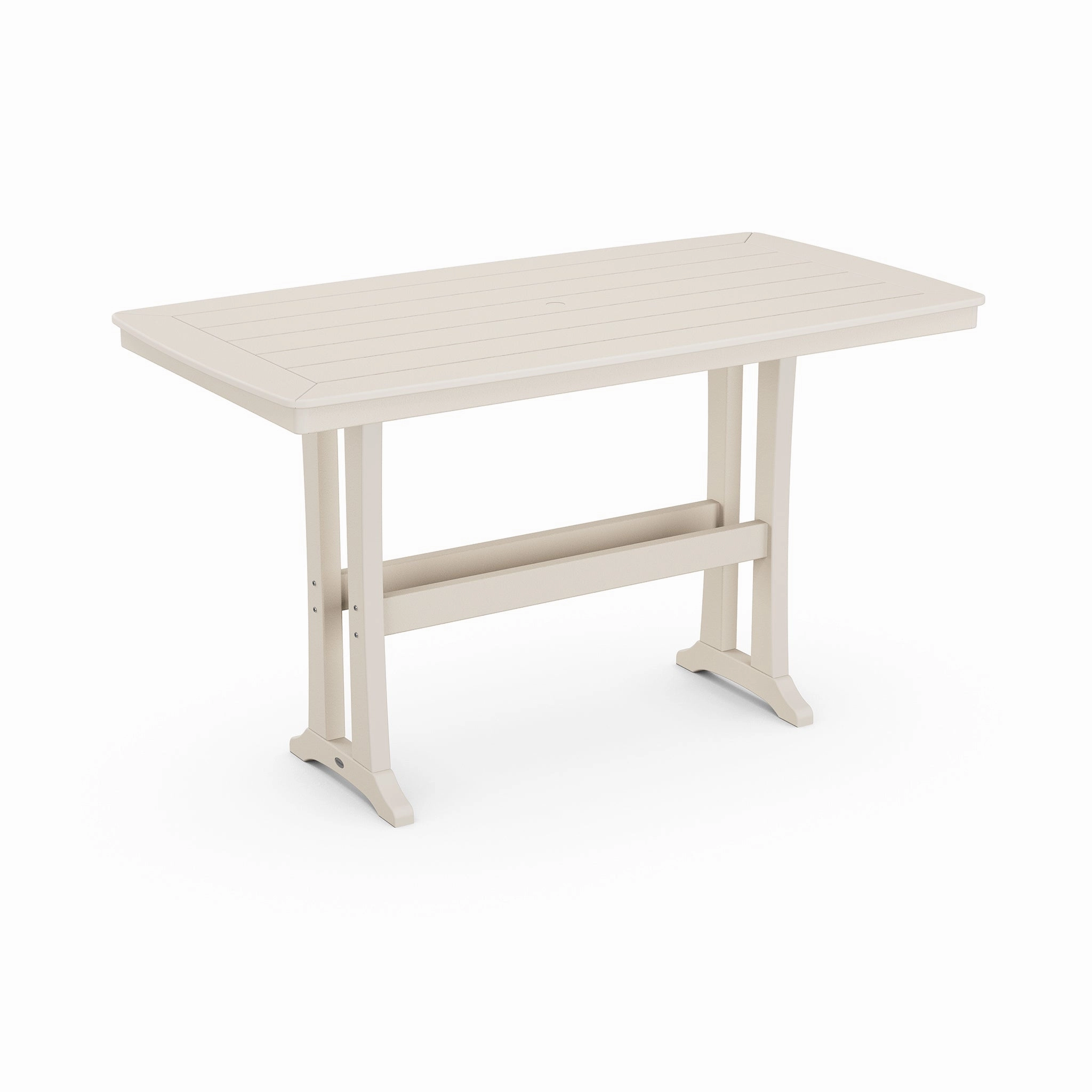 POLYWOOD Nautical Trestle 38" x 73" Bar Table
