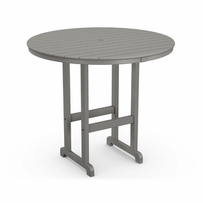 POLYWOOD Outdoor 48" Round Bar Tableoutdoor table for balcony or garden