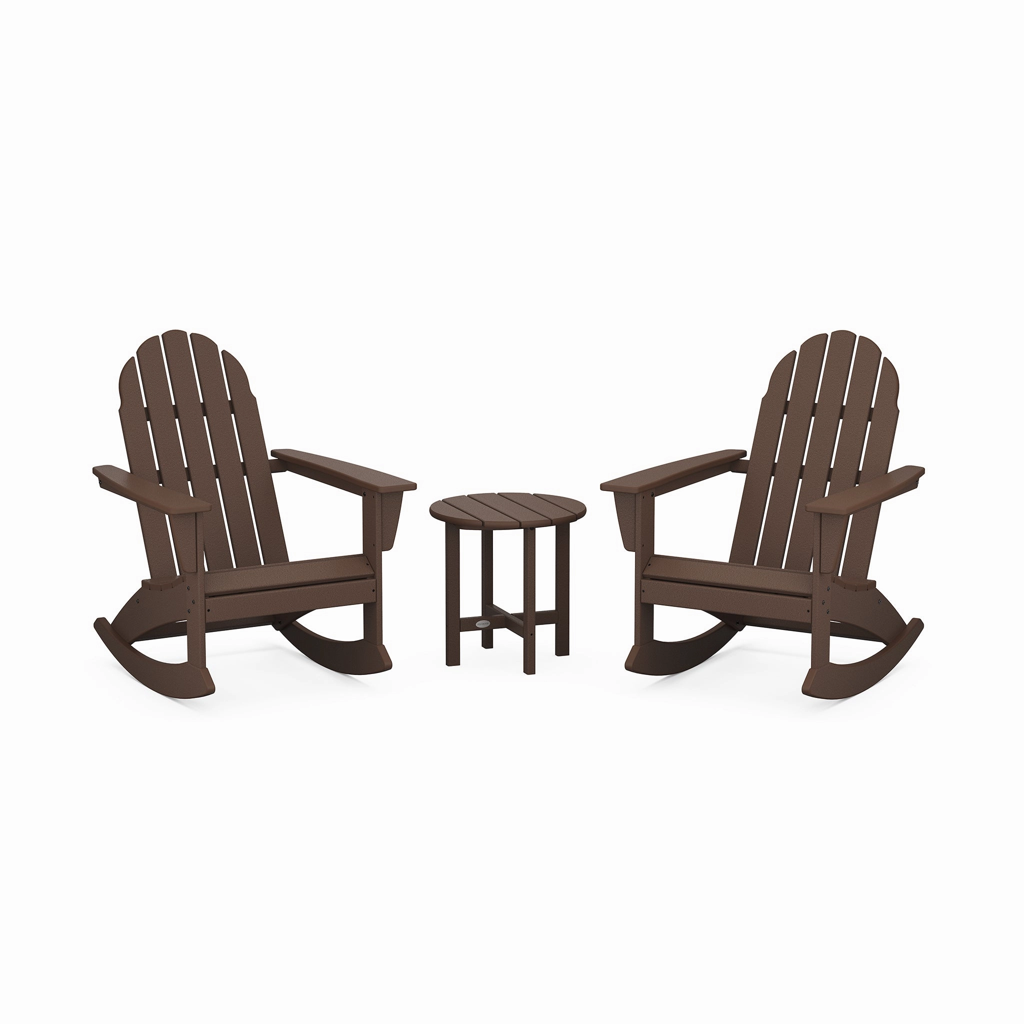 POLYWOOD Vineyard 3-Piece Adirondack Rocking Chair Set