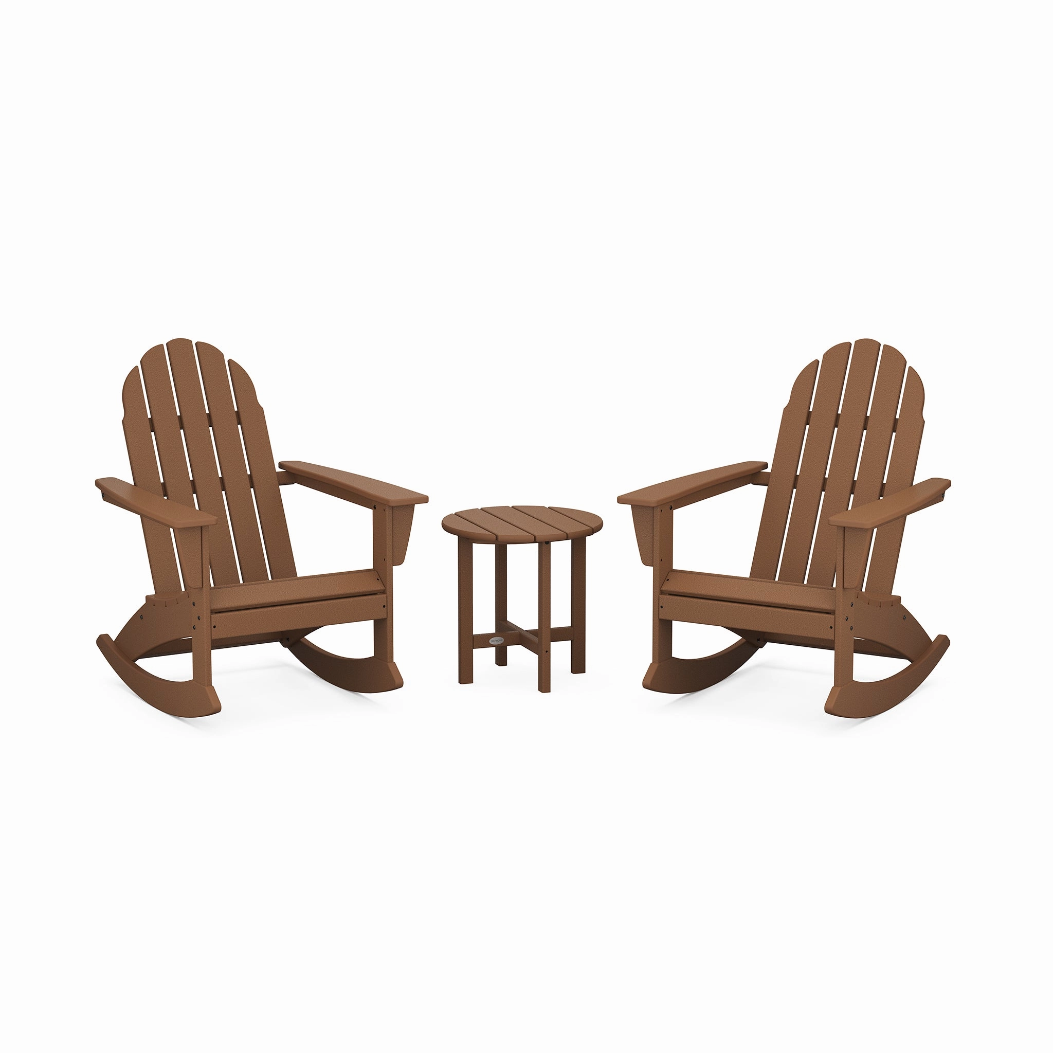 POLYWOOD Vineyard 3-Piece Adirondack Rocking Chair Set