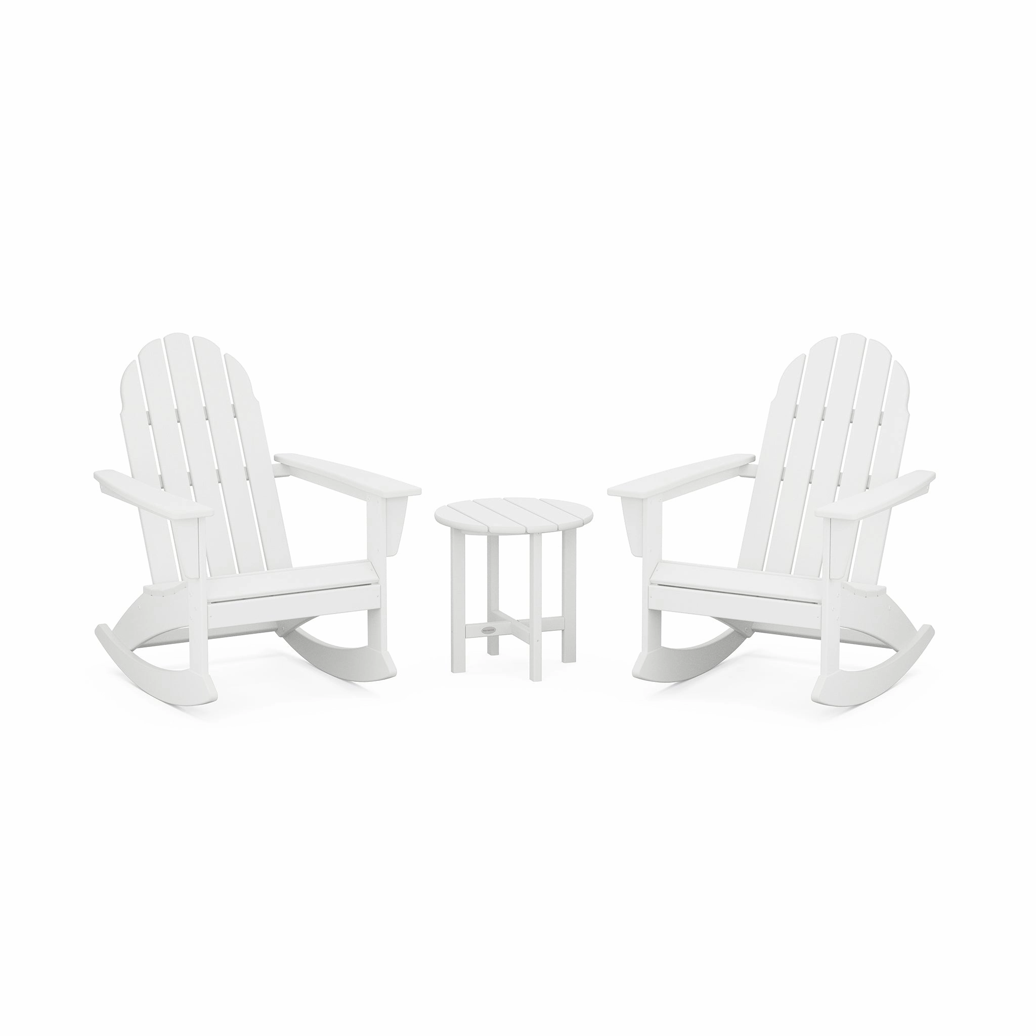 POLYWOOD Vineyard 3-Piece Adirondack Rocking Chair Set