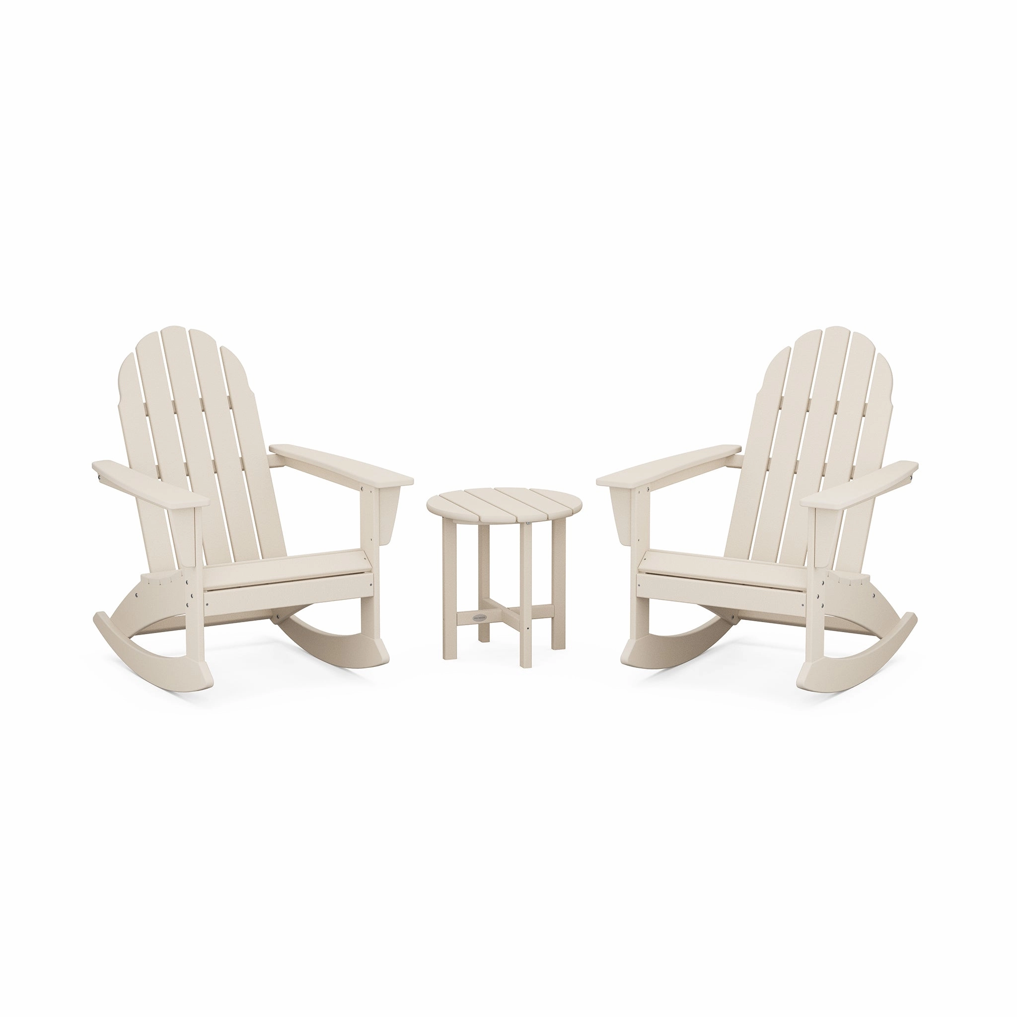 POLYWOOD Vineyard 3-Piece Adirondack Rocking Chair Set