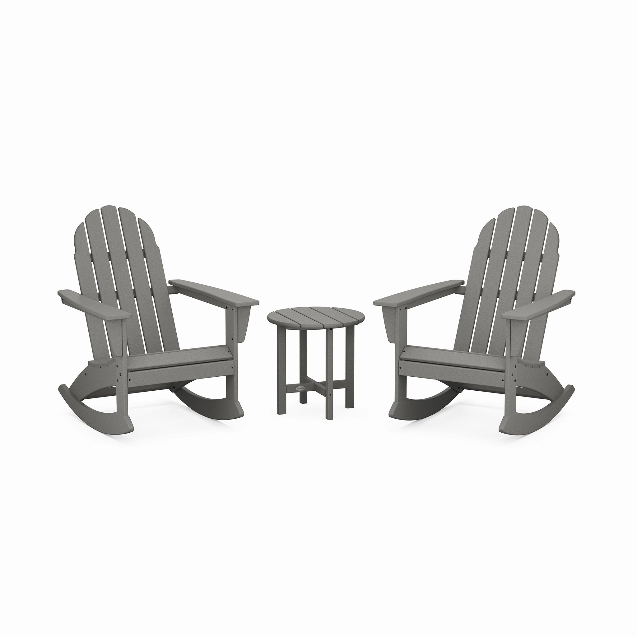 POLYWOOD Vineyard 3-Piece Adirondack Rocking Chair SetAdirondack chair set with side table