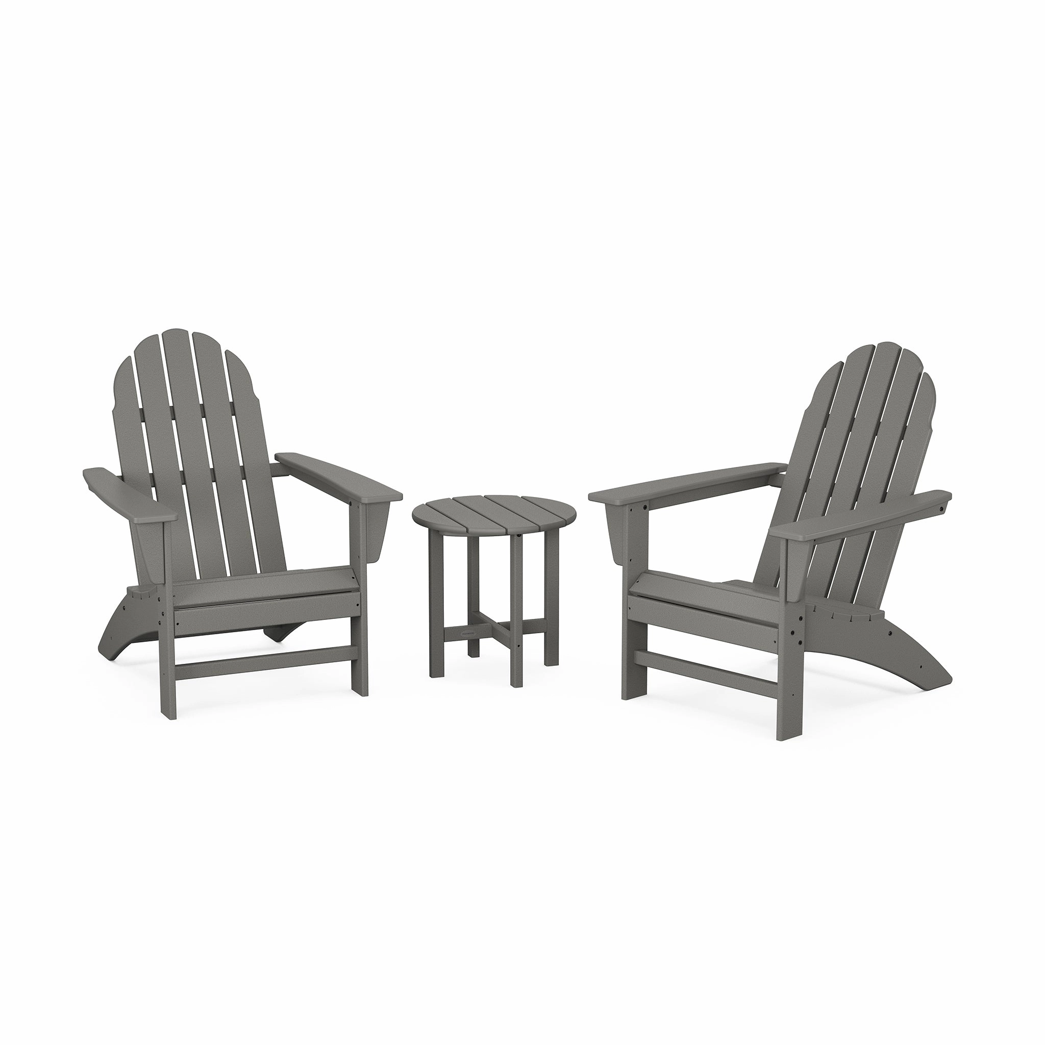 POLYWOOD Vineyard 3-Piece Adirondack Setclassic Adirondack outdoor chair