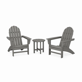 POLYWOOD Vineyard 3-Piece Adirondack Setclassic Adirondack outdoor chair