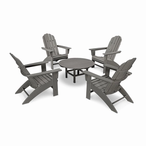 POLYWOOD Vineyard 5-Piece Oversized Adirondack Setclassic Adirondack outdoor chair