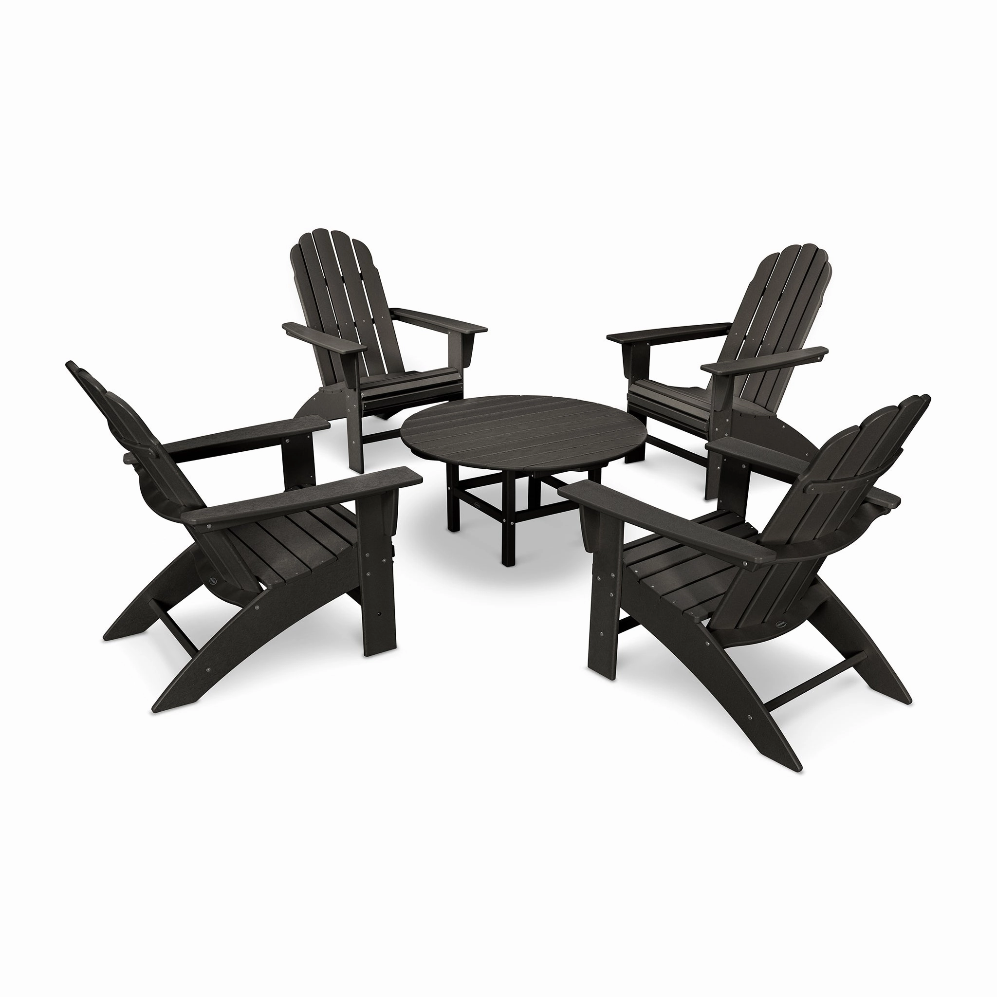 POLYWOOD Vineyard 5-Piece Oversized Adirondack Set