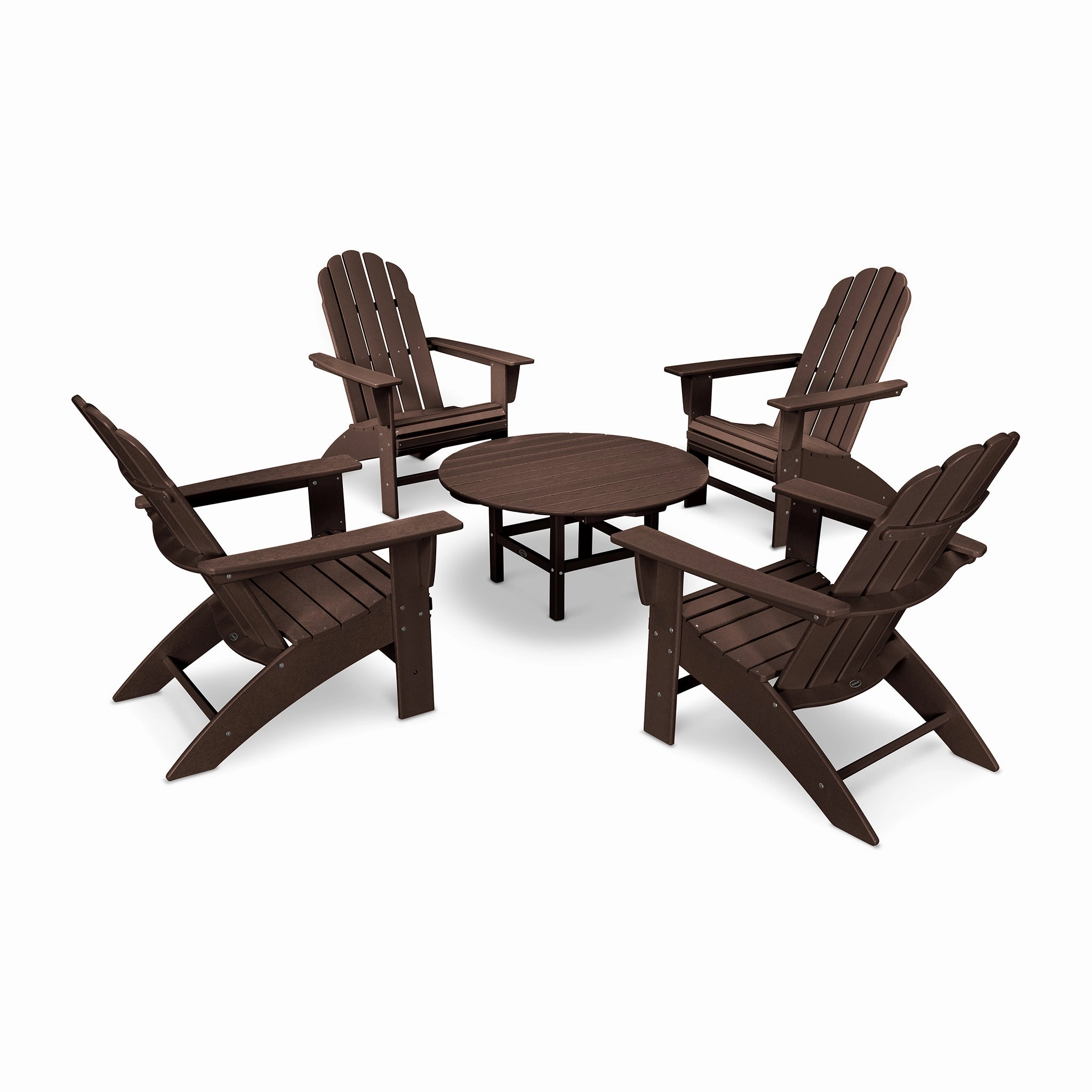 POLYWOOD Vineyard 5-Piece Oversized Adirondack Set
