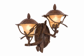 Ponderosa Outdoor Two Light Outdoor Wall Bracket PonderosaOutdoor wall sconces with motion sensor