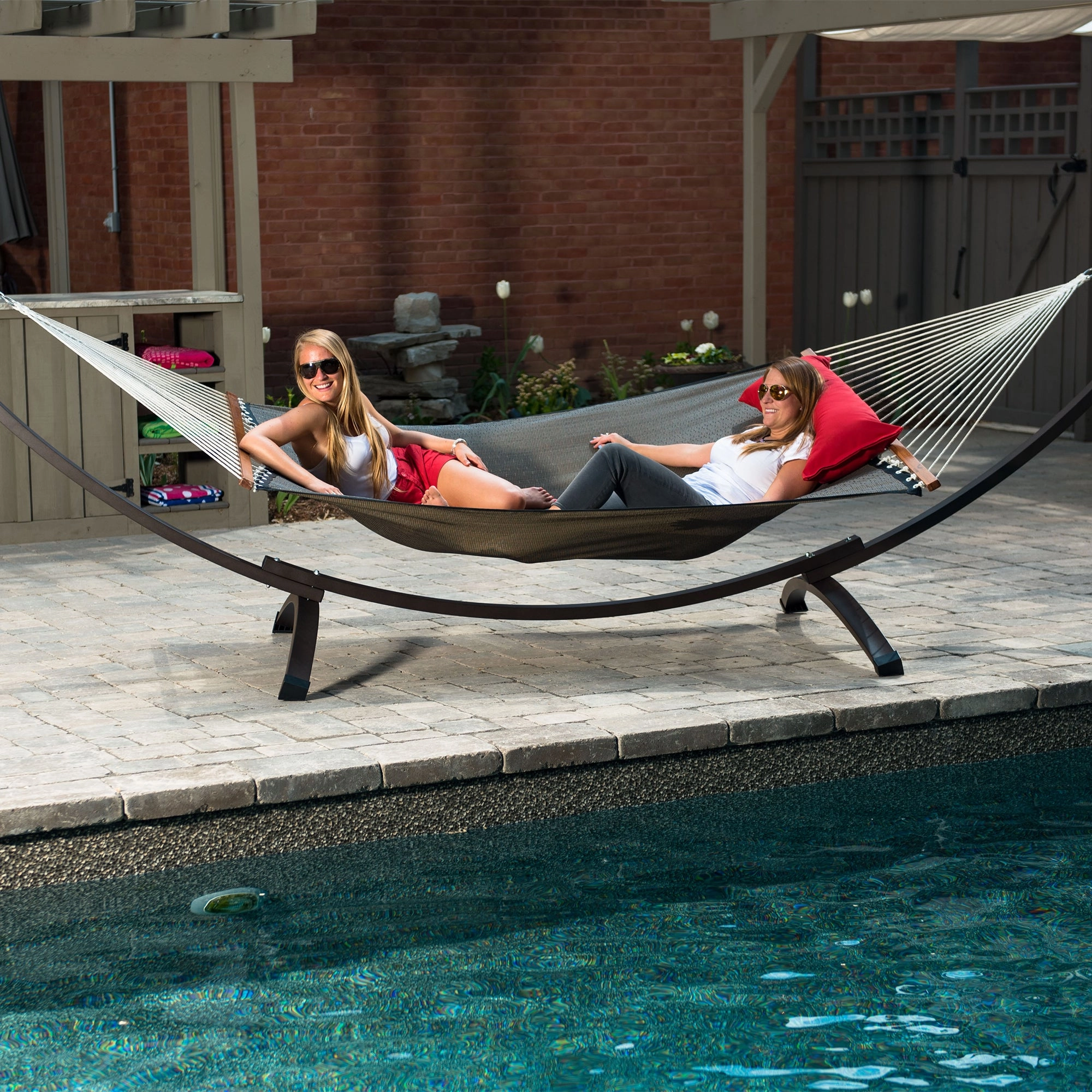 Poolside Spreader Bar Hammock - Sienna