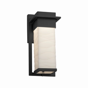 Porcelina LED Outdoor Wall Sconce Matte BlackOutdoor wall sconces with motion sensor