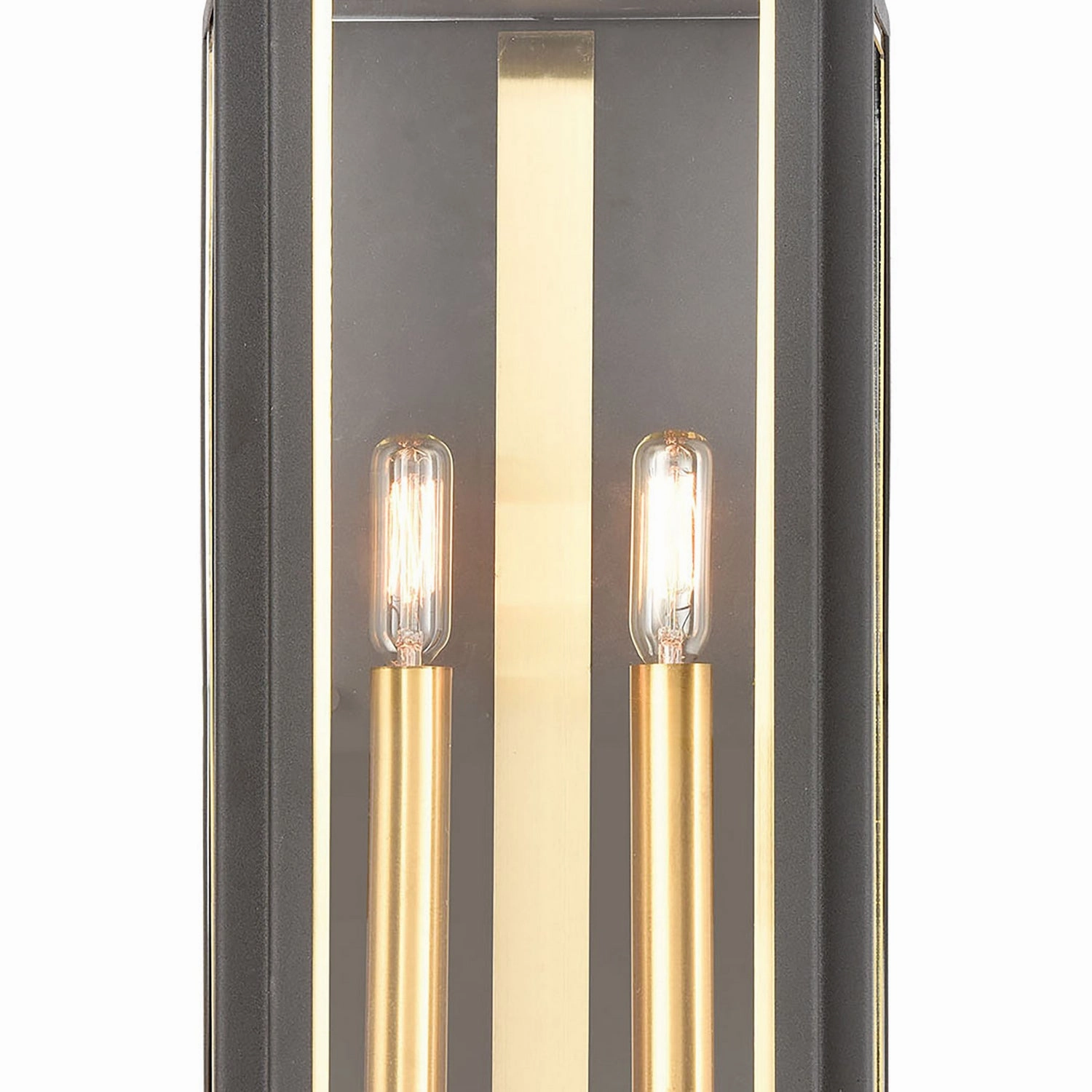 Portico Two Light Outdoor Wall Sconce Charcoal