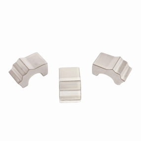 Pot Feet Cream Pack 3 hanging garden planters for small spaces