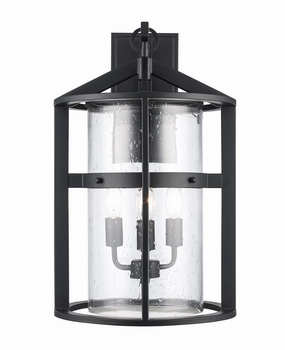 Prado Three Light Outdoor Wall Sconce BlackOutdoor wall sconces with motion sensor