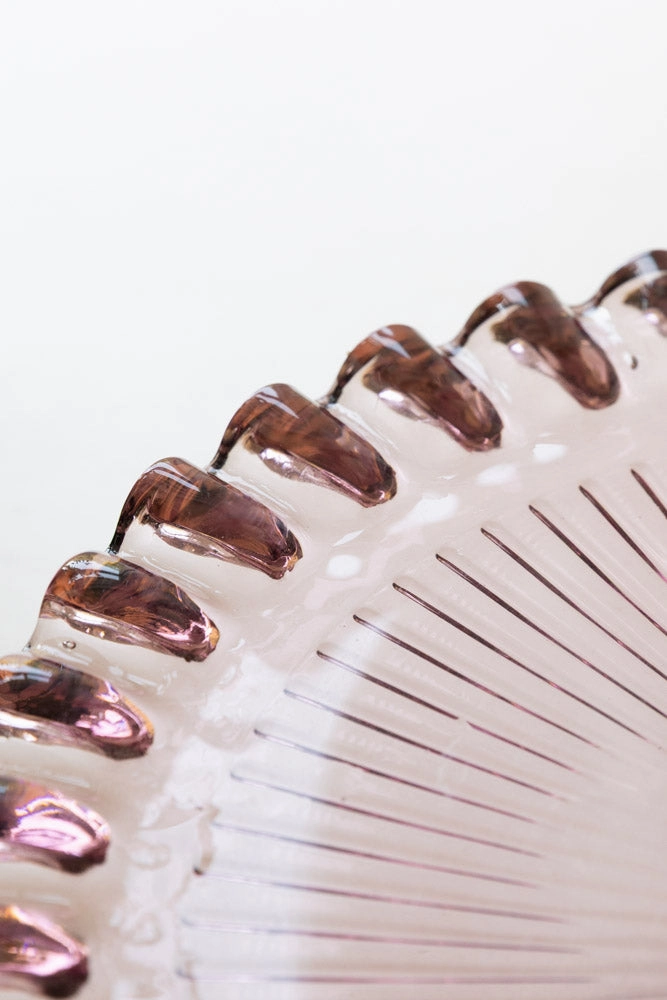 Pretty Pink Glass Cakestand