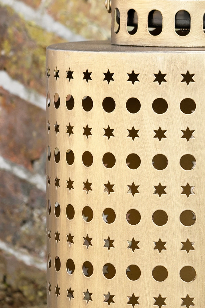 Pretty Stars Gold Outdoor Solar Light
