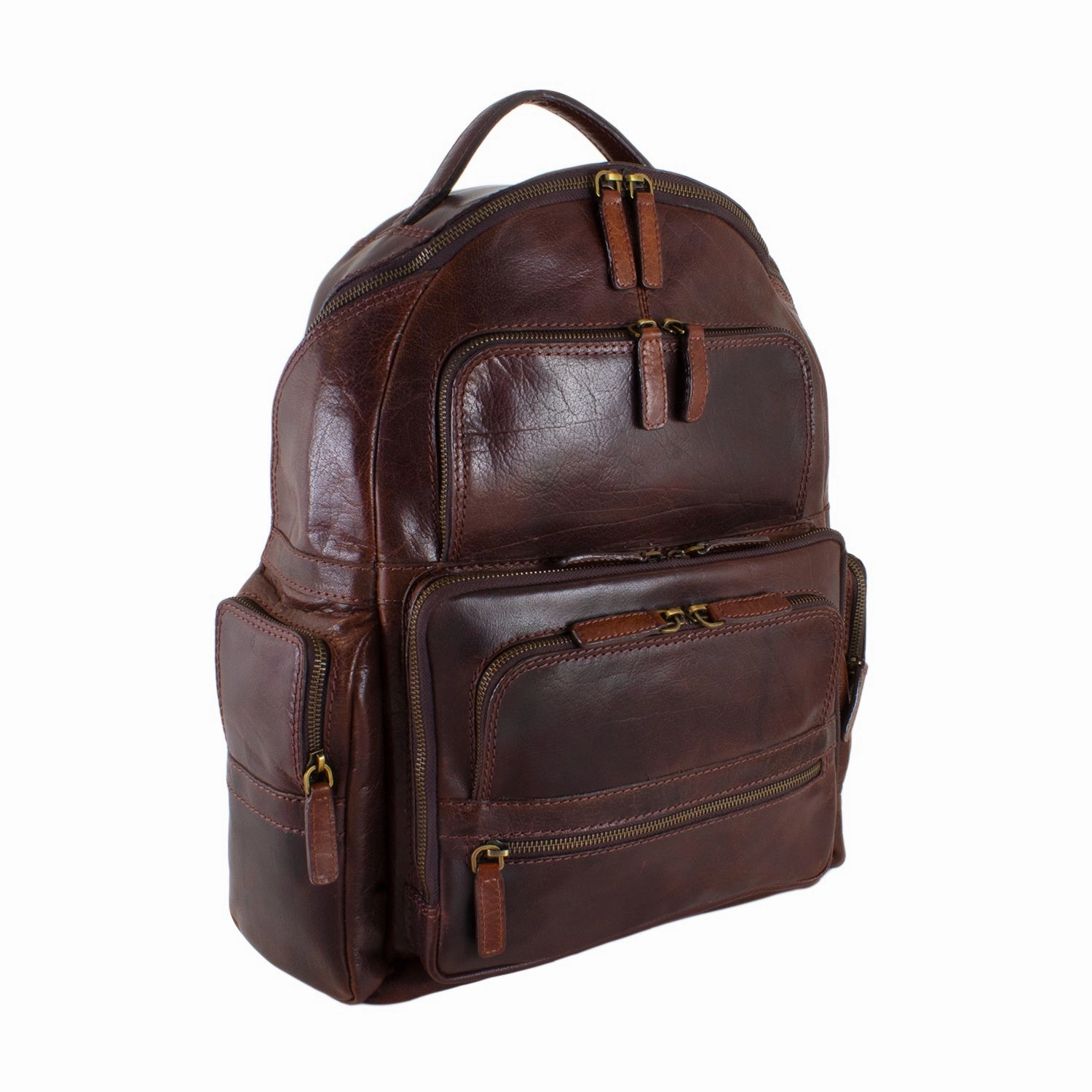 Cheyenne Hand-Stained Water Buffalo Deluxe Laptop Backpack Limited Time Discount Grab It Now
