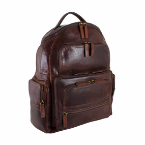 Cheyenne Hand-Stained Water Buffalo Deluxe Laptop Backpack Limited Time Discount Grab It Now