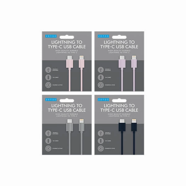 Big Clearance Event Zenso Lightning To Type C Usb Cable