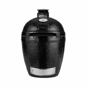 Primo Kamado Round Ceramic Charcoal Grill PGCRH (Grill ONLY) stainless steel BBQ grill with side table