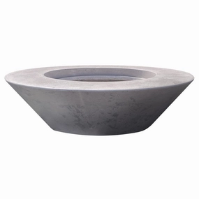 Prism Hardscapes - Embarcadero 60" Round Concrete Fire Bowlportable outdoor fire pit with lid