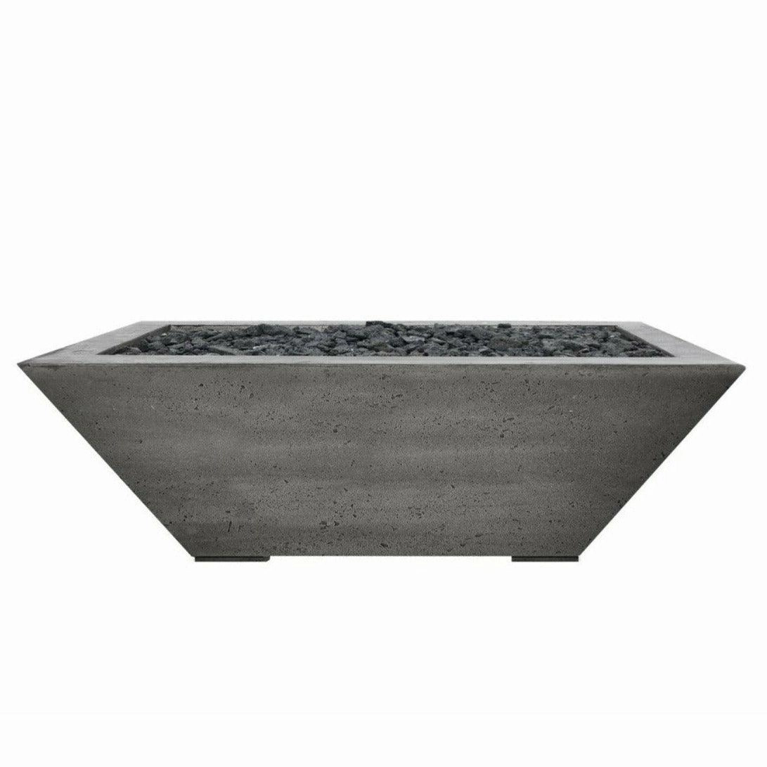 Prism Hardscapes - Lombard Series Pedestal Square Concrete Fire Bowlportable outdoor fire pit with lid