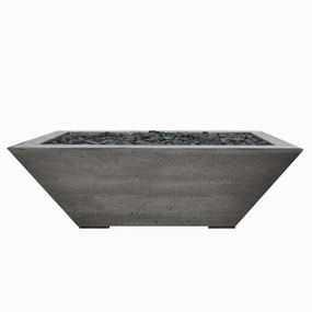 Prism Hardscapes - Lombard Series Pedestal Square Concrete Fire Bowlportable outdoor fire pit with lid