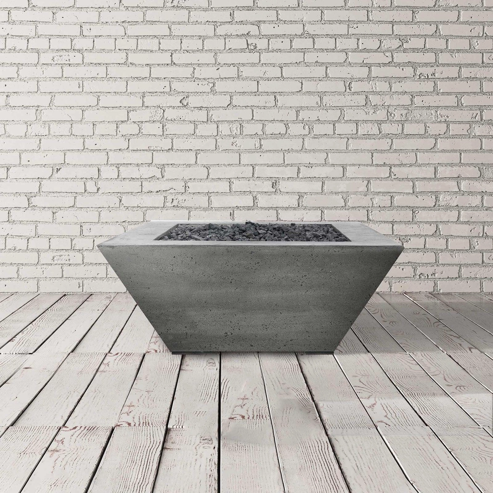 Prism Hardscapes - Lombard Series Square Concrete Fire Table