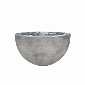 Prism Hardscapes - Moderno Series 3 Round Concrete Fire Bowlportable outdoor fire pit with lid