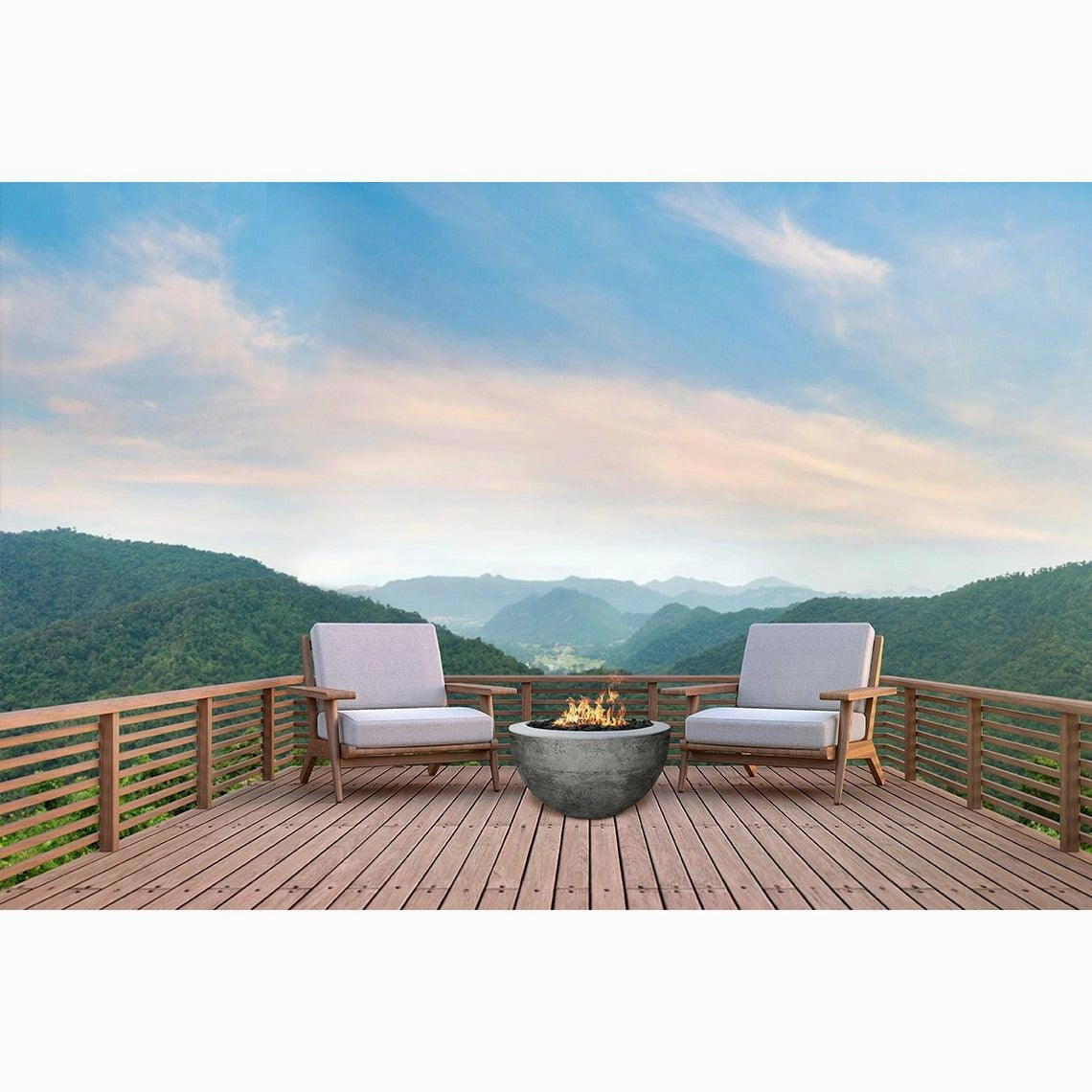Prism Hardscapes - Moderno Series 3 Round Concrete Fire Bowl