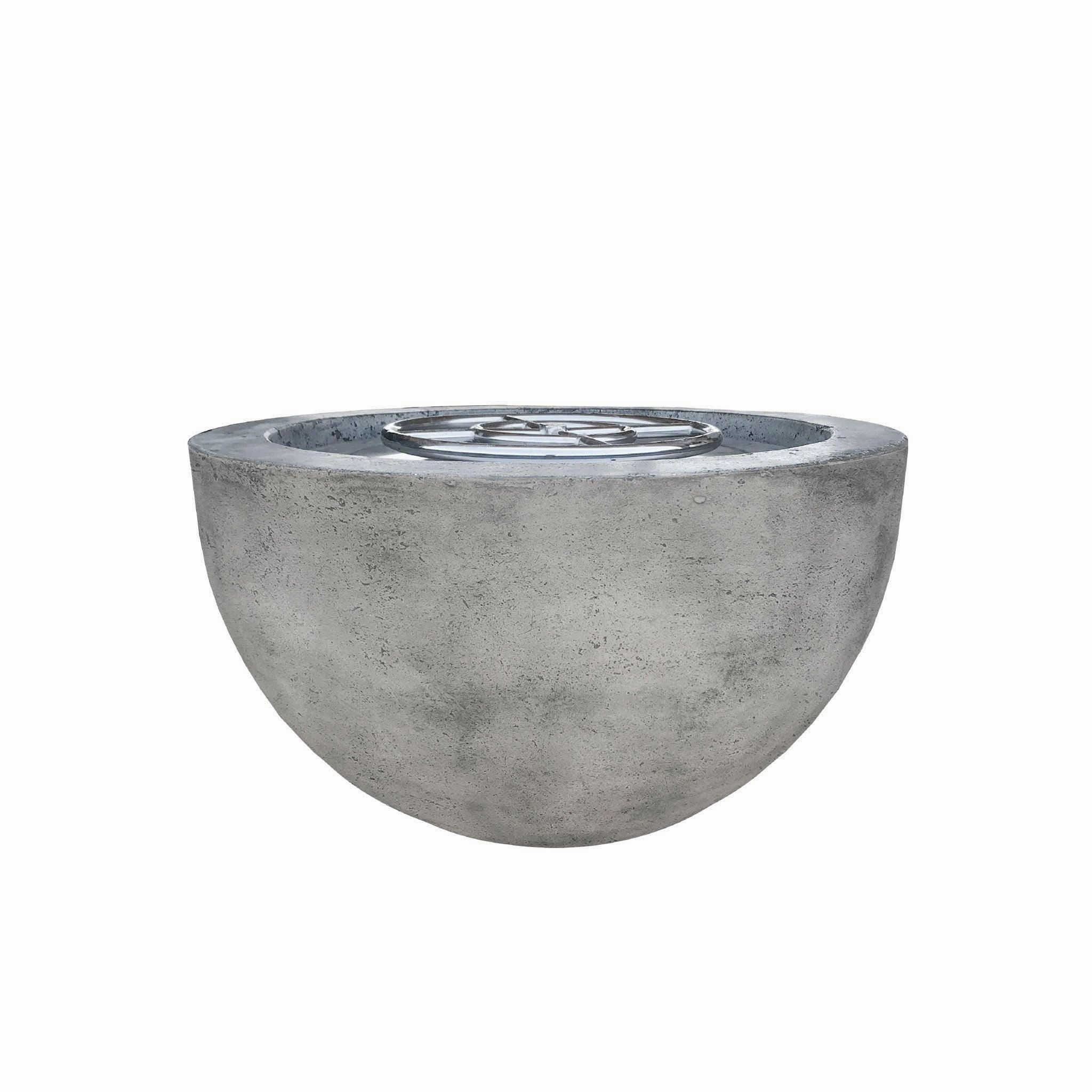 Prism Hardscapes - Moderno Series 3 Round Concrete Fire Bowlportable outdoor fire pit with lid